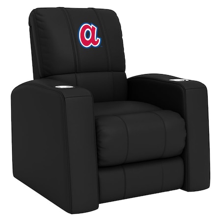 Dreamseat Relax Recliner with Atlanta Braves Cooperstown Primary Logo XZ418301RHTCDBLK-PSCOOP0005